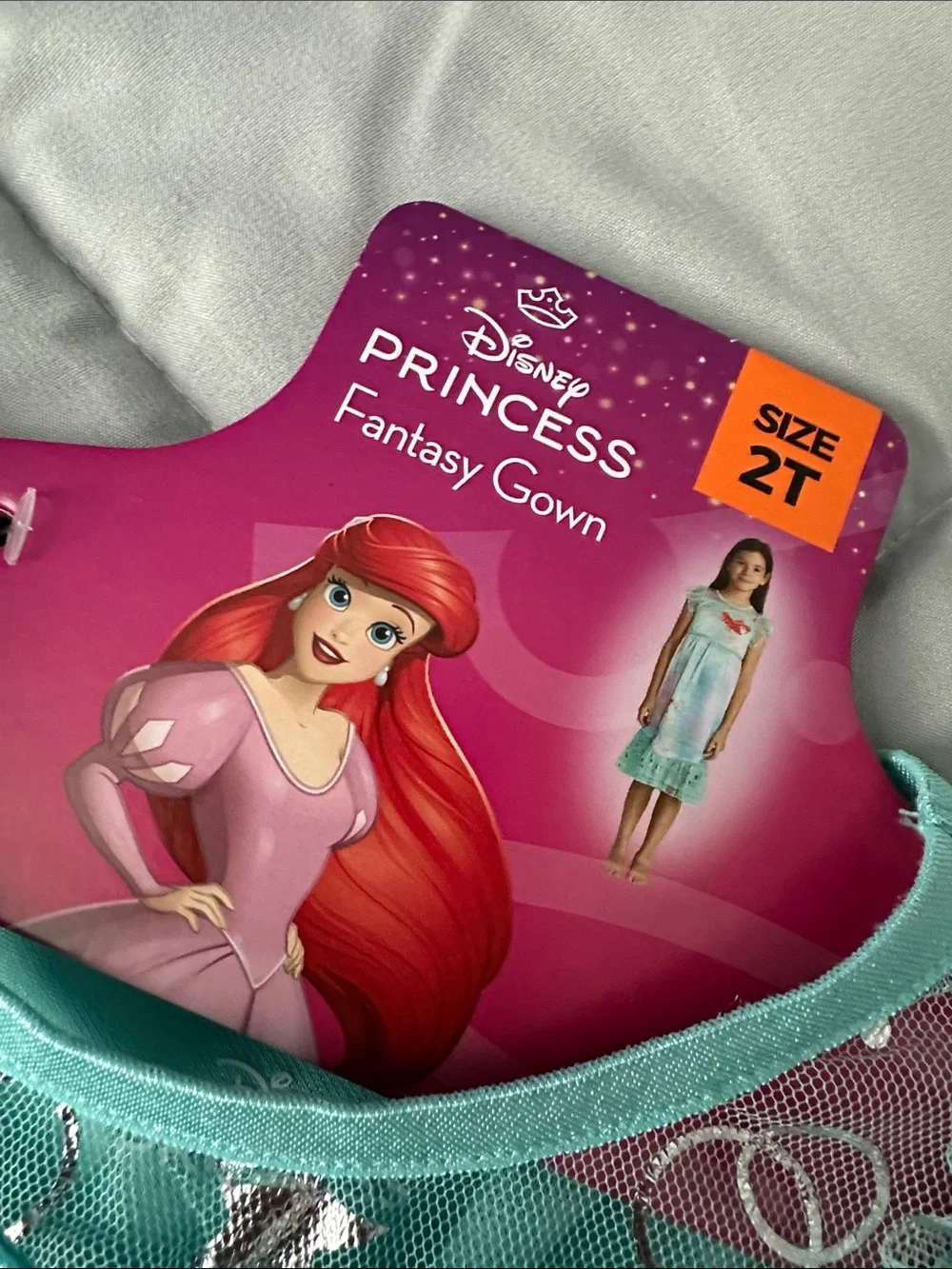 Disney Ariel Aqua and Purple Girls' Mermaid Nightgown